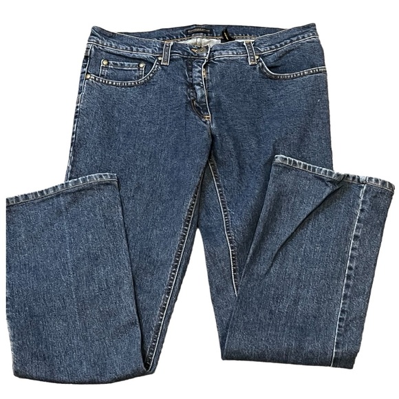 DONNA KARAN dark was bootcut jeans size 8 - Picture 2 of 7